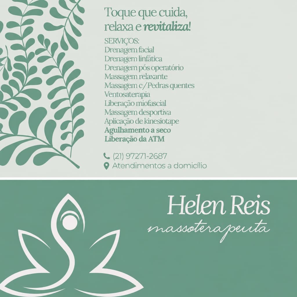 Helen Nascimento Reis, Massagem, foto 1 de 2