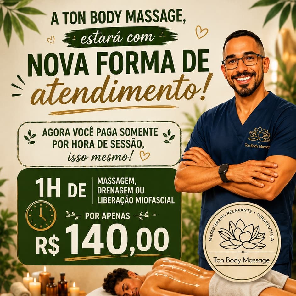 Ton Body Massage- Massoterapia Humanizada, Massagem, foto 1 de 2