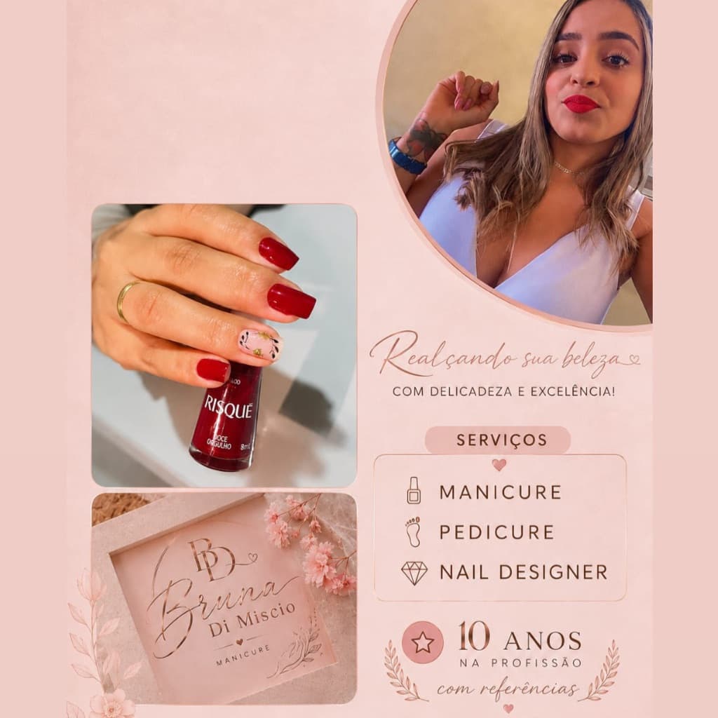 Bruna Di Miscio Santos, Unhas, foto 1 de 2