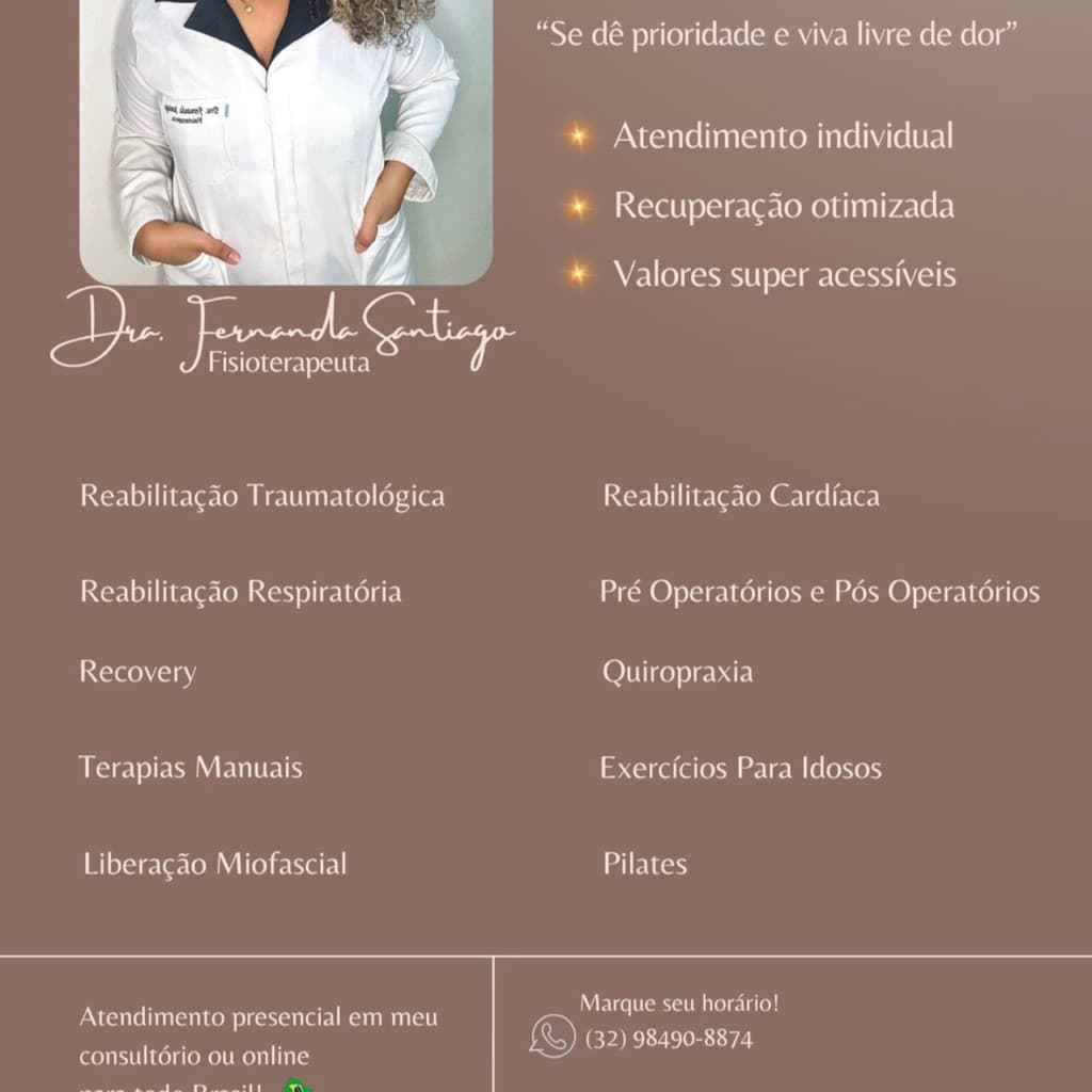 Fernanda Santiago, Recuperação, foto 1 de 2