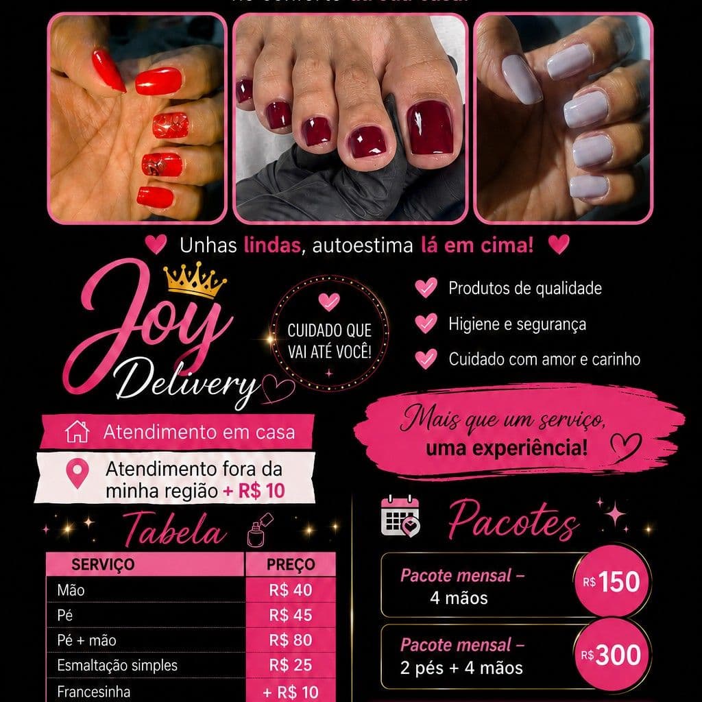 Joy, Unhas