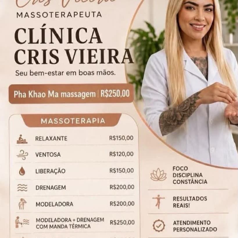 Cris Vieira, Massagem, foto 1 de 2