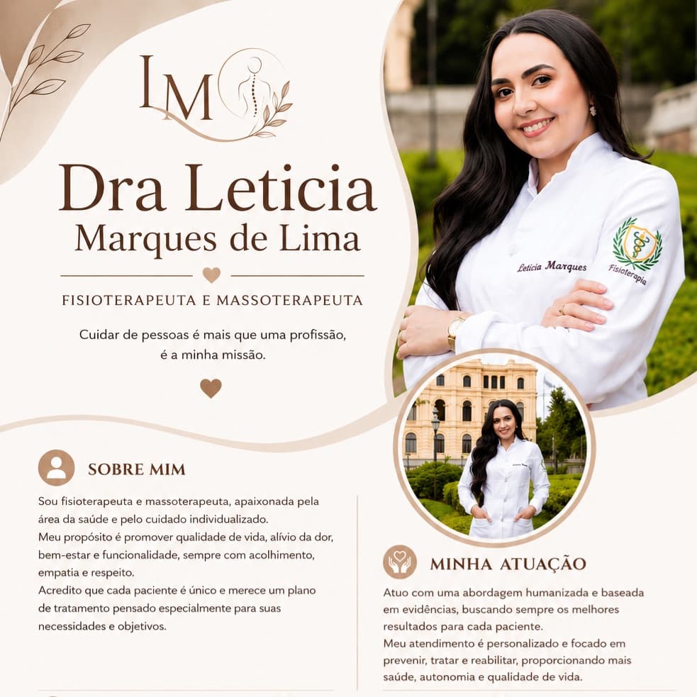 Letícia  Marques De lima, Massagem