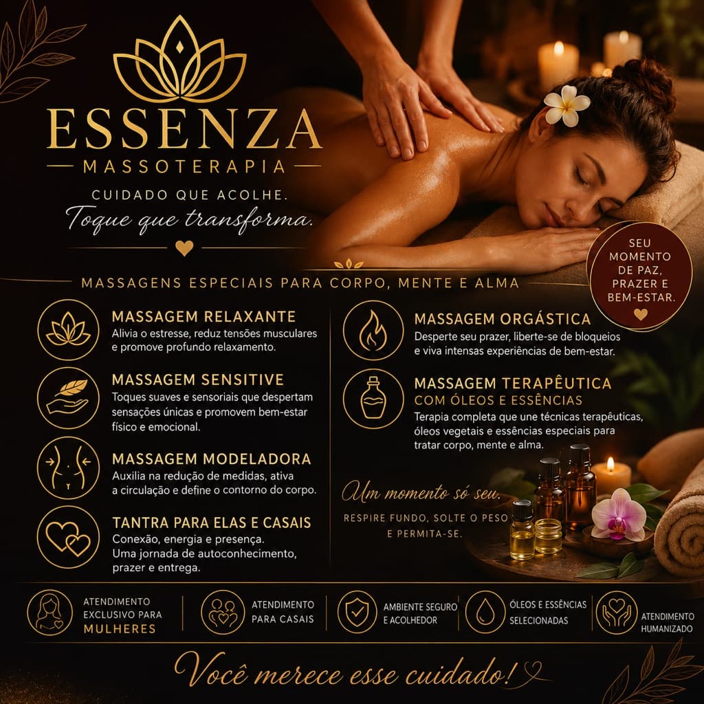 Essenza Massoterapia, Massagem