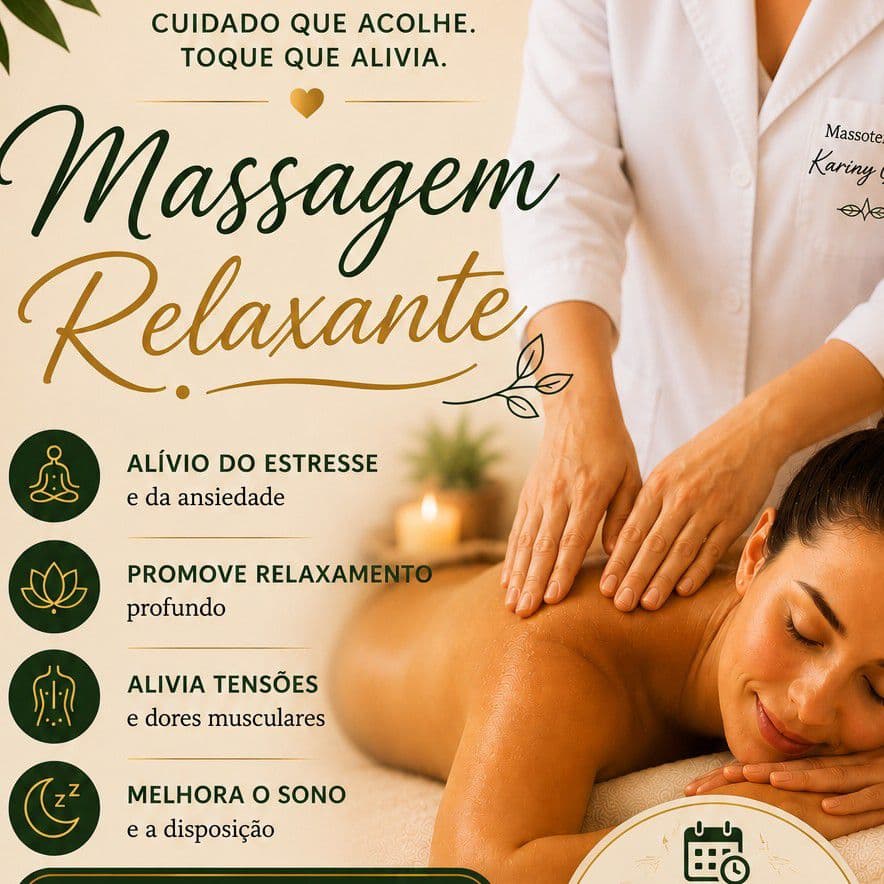 Kariny Gomes, Massagem, foto 1 de 2