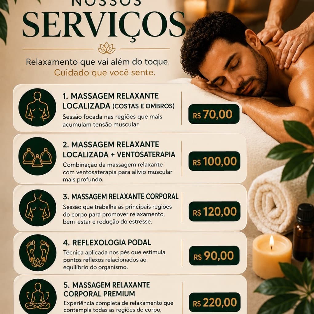 Equilíbrio Psique - Massagens Relaxantes Masculina, Massagem, foto 1 de 2